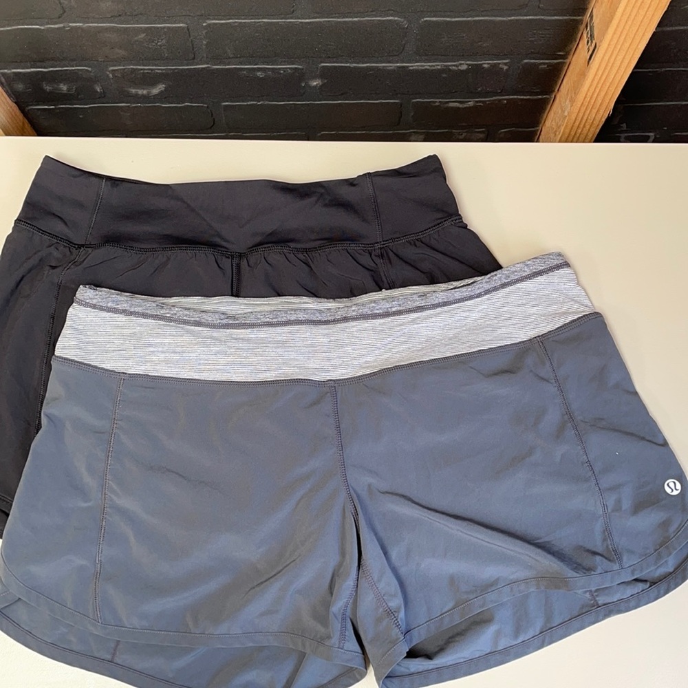 2 pairs lululemon shorts